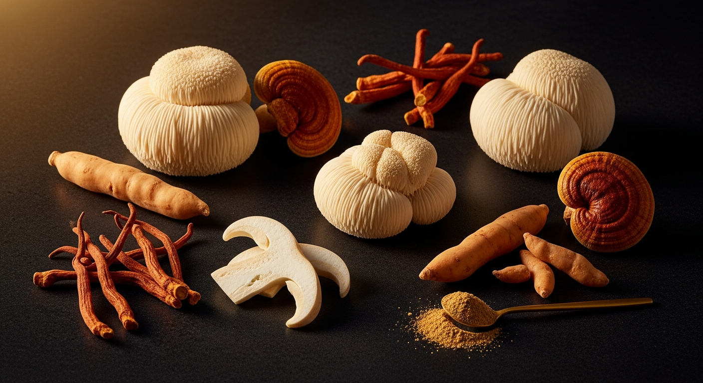 Adaptogeny: ashwagandha, cordyceps a lion’s mane — co o nich víme